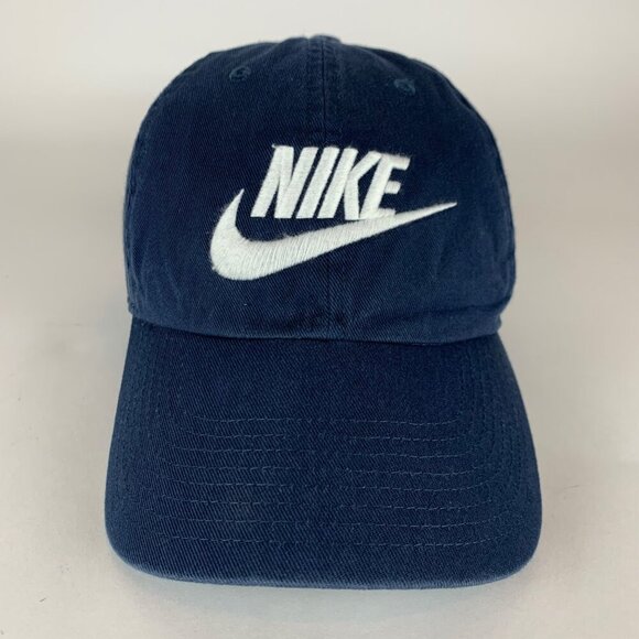 Nike Heritage86 Navy Blue Relaxed Fit Strapback Adjustable Hat - Picture 2 of 5